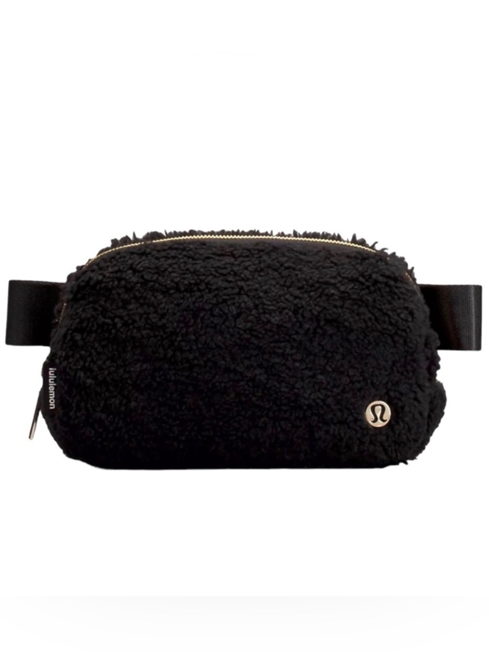 Lululemon everywhere belt bag fleece Black Sherpa Crossbody Bag NWT